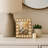 Rectangular Decorative Picture Frame with Hexagon Pattern - Stylish Photo Frame for Entryway Table or Bedroom Accent - White & Brown-625320084