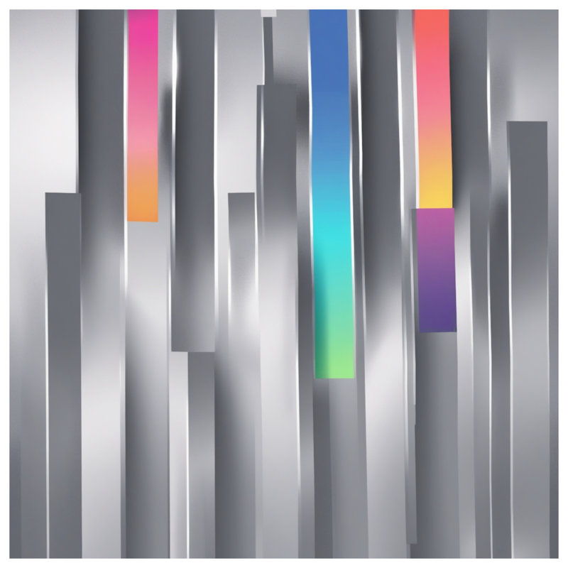 Vertical Gradient Bars Double Sided Throw Pillows, 20 x 20 inches
