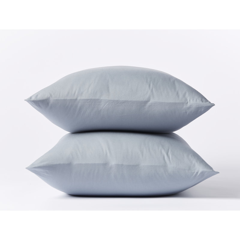 Crinkled Pillowcase, King Pillowcase, Steel Blue
