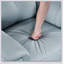 Fauteuil inclinable et pivotant rembourré en cuir bleu pour le luxe et le confort dans les salons modernes-1703005188