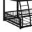 Full XL Over Queen Floor Bunk Bed Frame With Ladder-1852874861-1852874859