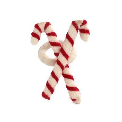 Lilliput bottle orn-candy cane