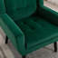 Ensemble de 2 fauteuils capitonnés rembourrés à dossier large-1460378987