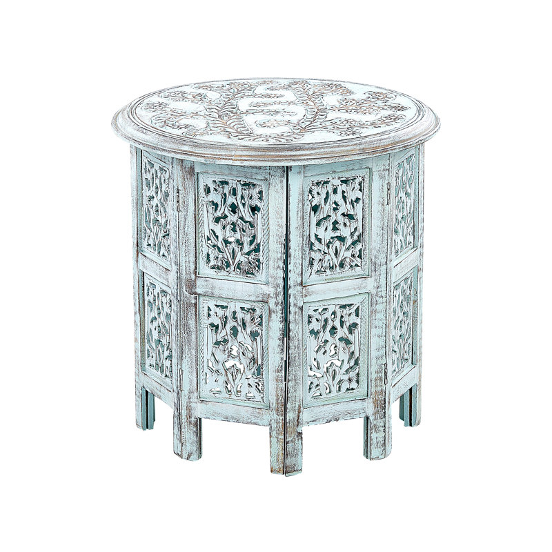 Aryaz Solid Wood End Table