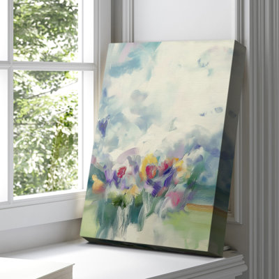 Floral avec toile tendue LXIV Gallery - prête à être accrochée