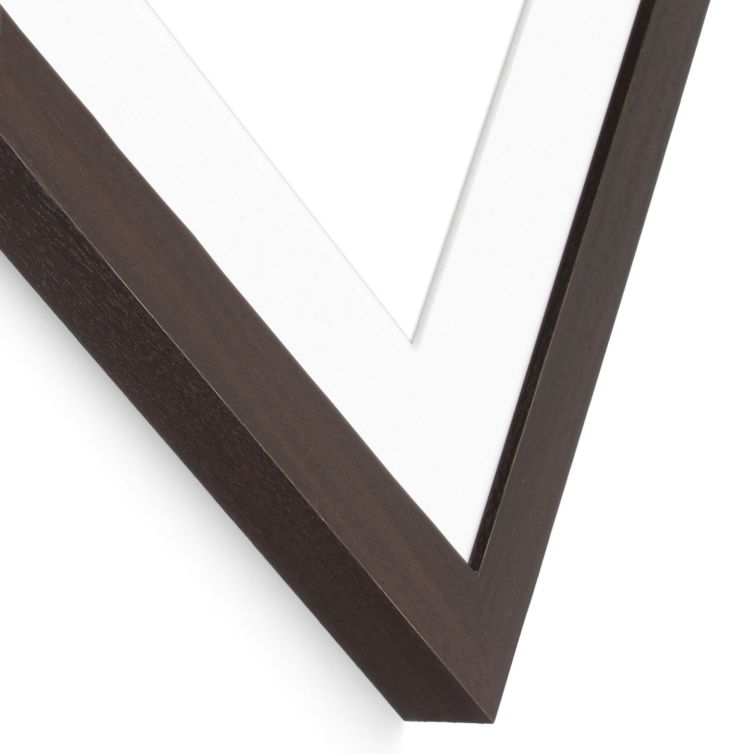 Arkhurst Wood Picture Frame with Mat, 5" x 5", Dark Walnut, 10" x 10"