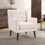 Fauteuil rembourré capitonné de 29 po de largeur avec pieds en bois massif de 29 po de largeur-1176343035