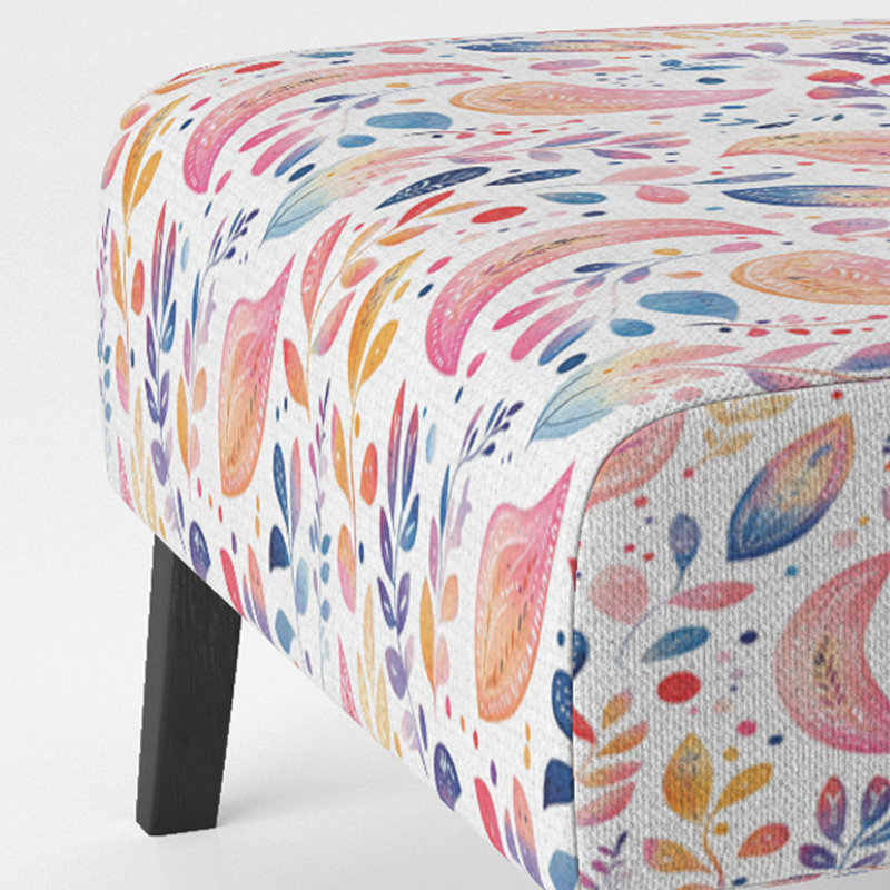 Fauteuil de chambre rembourré French Country, Pantoufle sans accoudoirs