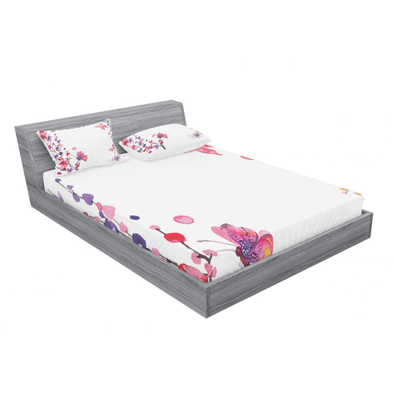 Microfiber Sheet Set, Queen Sheet Set with Fitted Sheet