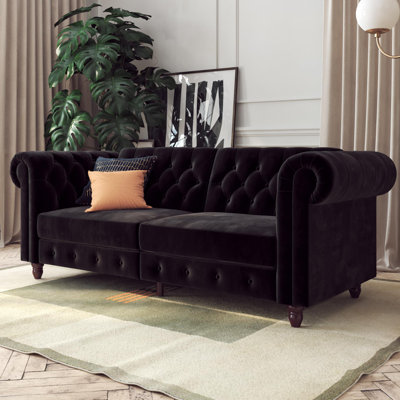 Dimmitt 3 Seater Velvet Sofa