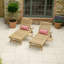 Hyland 202cm Long Reclining Teak Single Chaise