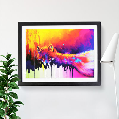 Dripping Fox Vol.1 Abstract - Single Picture Frame Painting
