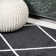 Tapis noir / blanc Birute