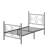 2PCS Single Metal Bed Frames With Headboard And Footboard For Kids Teenagers Adults-562172608