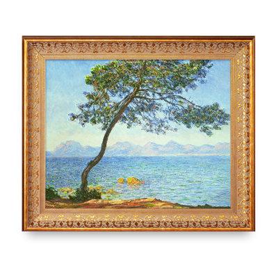 The Esterel Mountains 1888 by Claude Monet Framed Size:24.5x20.5 inches,Image Size:20x16 inches World Classic Reproductions For HomeDecor,Vintage Pattern Gold Frame