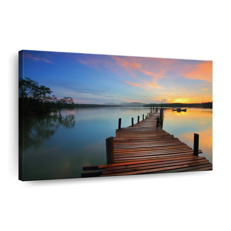 Lake Michigan Lake Michigan, reproduction sur toile, H 32 po x l 48 po x P 1,25 po