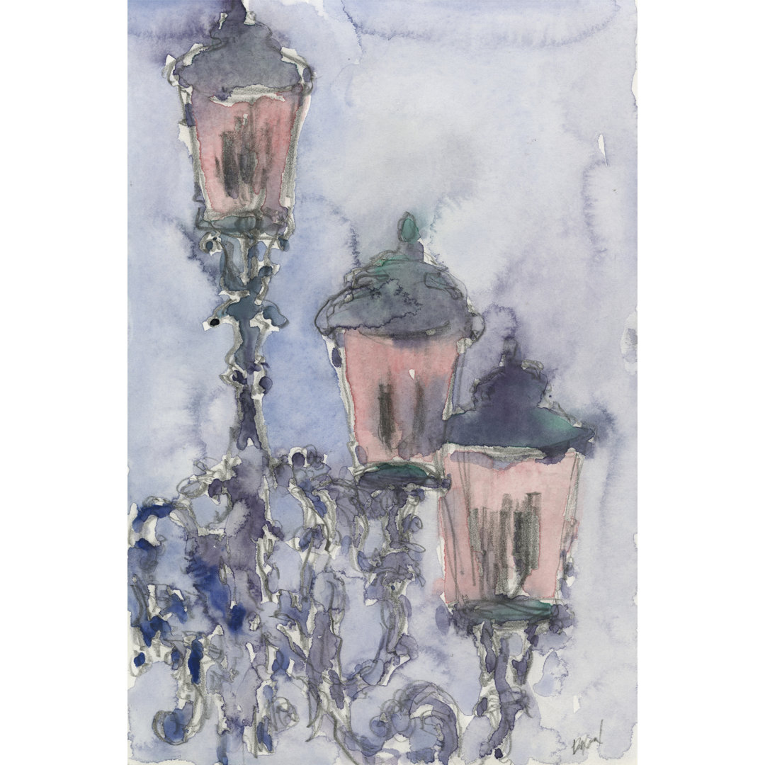 Leinwandbild Venice Watercolors II von Samuel Dixon