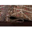 Tapis brun en laine noué à la main de conception unique 6 pi 1 po x 10 pi 1 po marocain