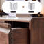 Armoire d'appoint en noyer massif