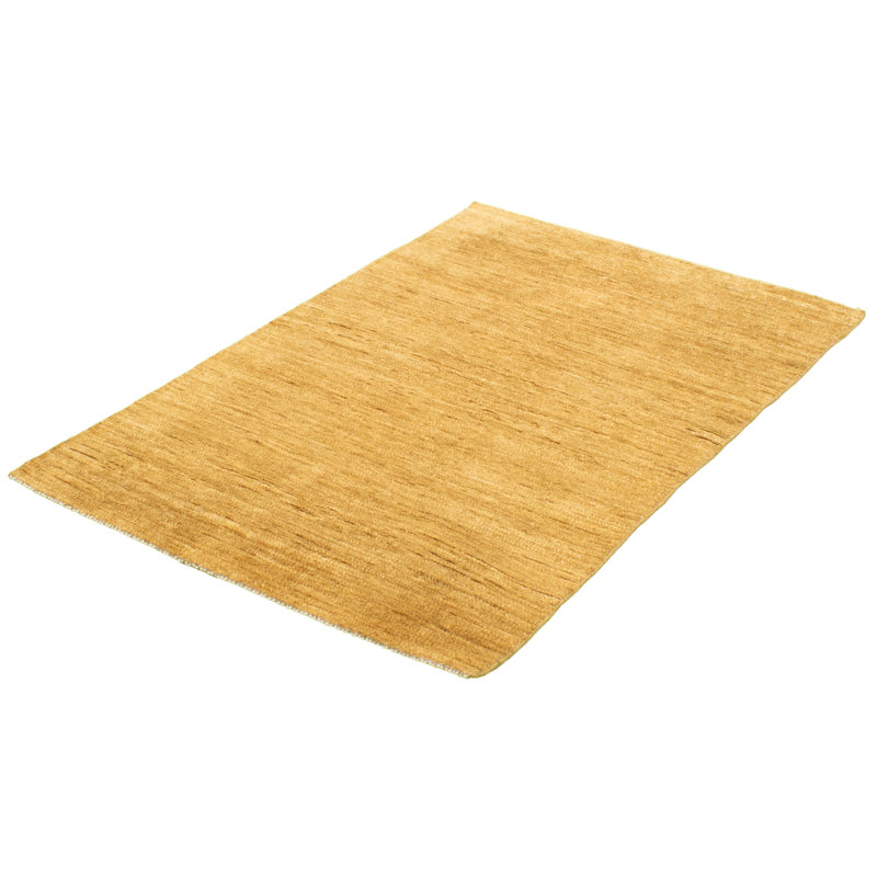 Tapis décoratif en laine noué à la main de conception unique 4 pi 1 po x 6 pi 2 po Audy noué à la main