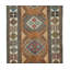 Tapis de couloir turc 3,5 x 13,4 pi noué à la main 100% laine