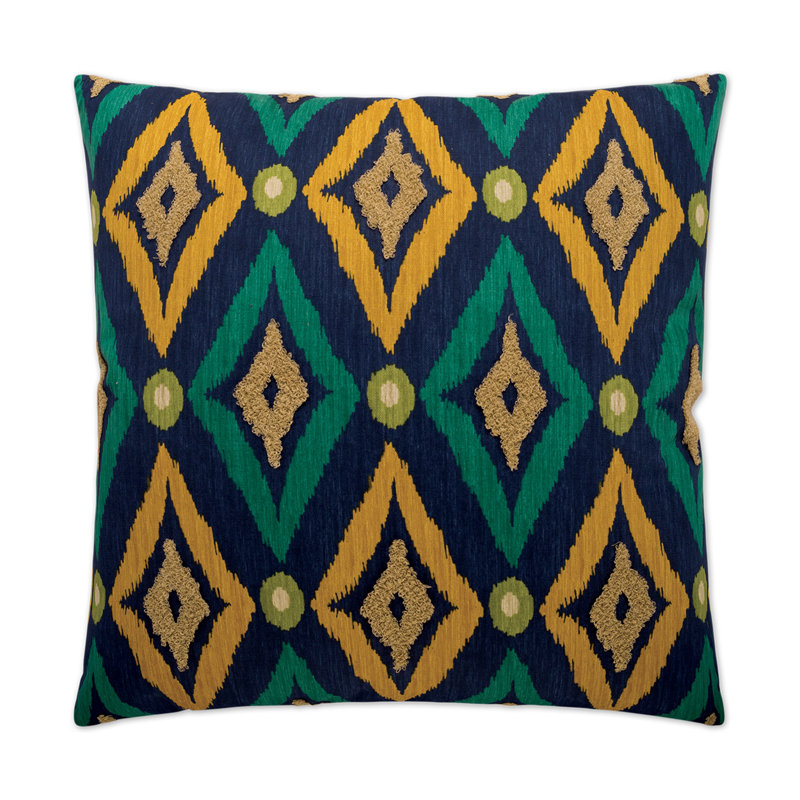 Modern Ikat Fabric, Navy