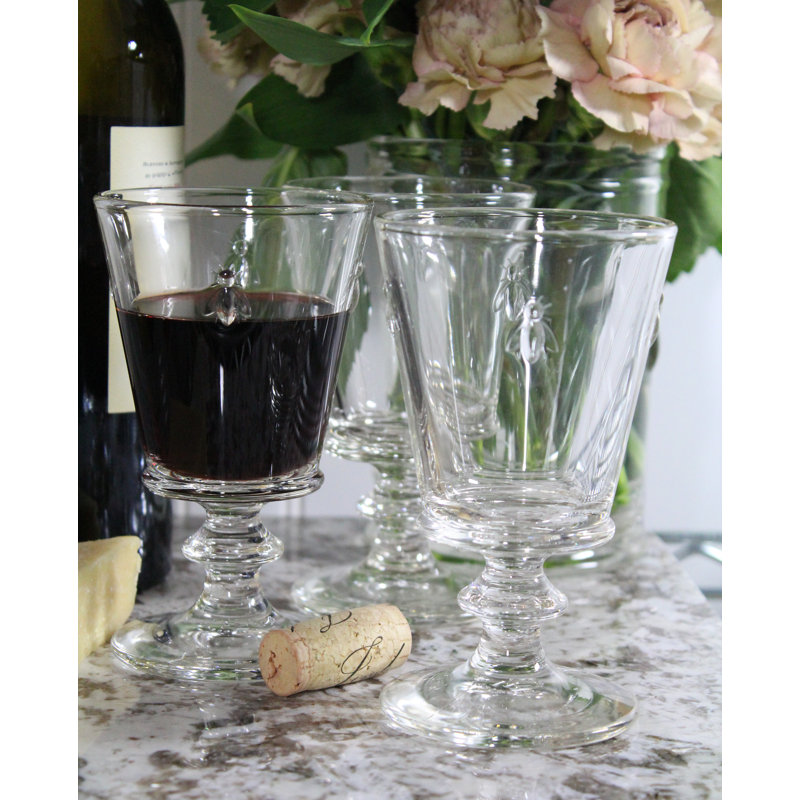 Glass Wine Glass, 8 oz, Clear