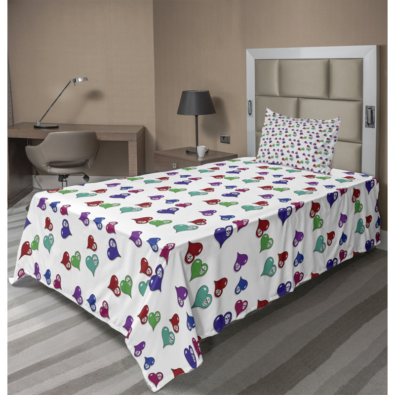 Microfiber Sheet Set, Twin Sheet Set with Fitted Sheet and 1 Pillowcase