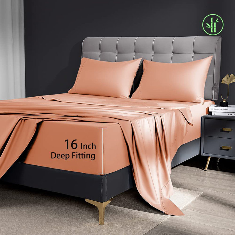 Ensemble de draps Gemmell, Corail