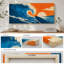 Surf, vague de paradis sur toile tendue, décor côtier californien-129452242