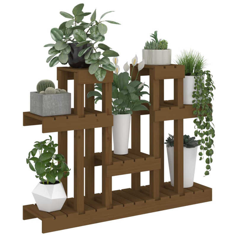 Alvester Plant Stand, Honey Brown