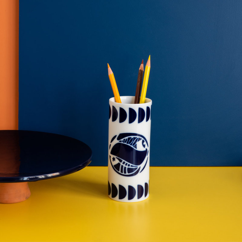 Zodiac Porcelain Pen Holder