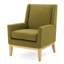 Chaise confortable en tissu Mid-Century idéale pour la maison ou le bureau