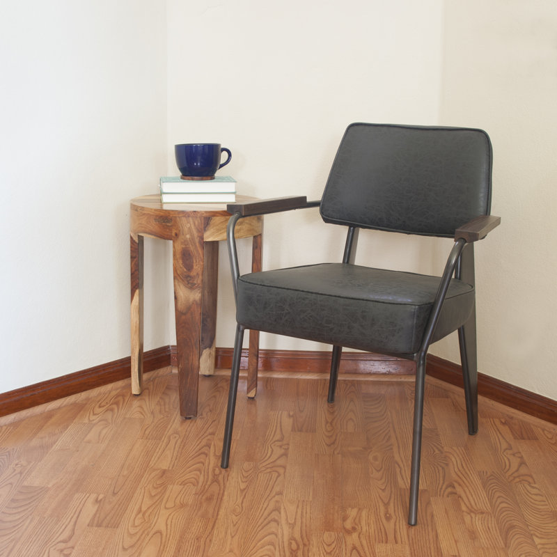 Fauteuil de 24 po de large Shelli, Noir