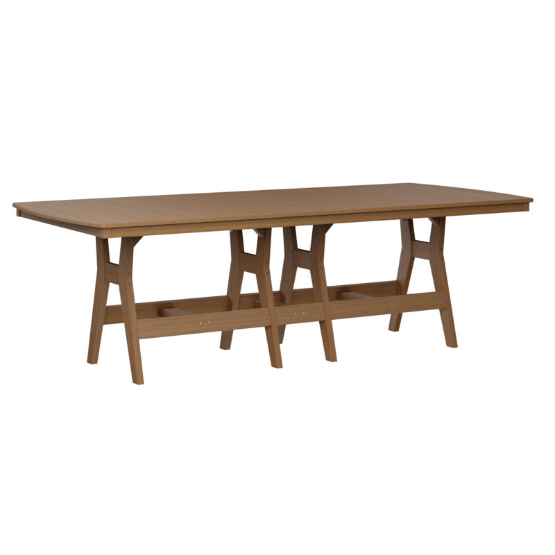 Table rectangulaire à hauteur de comptoir 96 po Berlin, Teck naturel
