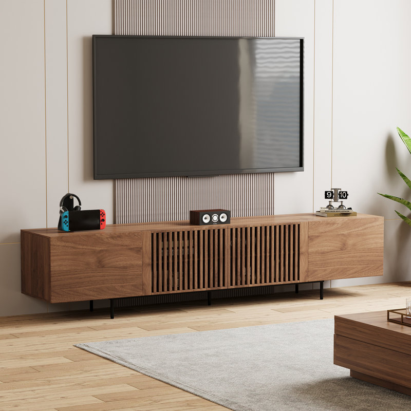 Tv Stand And Media Console & Entertainment Centers With Large Storage Space, 21.65" H x 94.48" L x 15.75" D