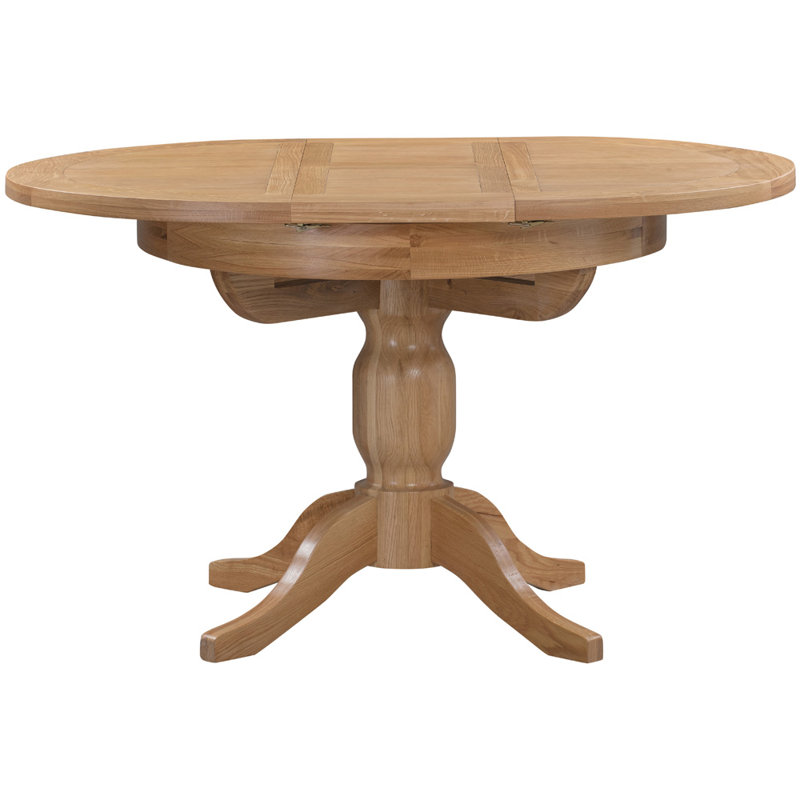 Forelli Extendable Oak Oval Dining Table