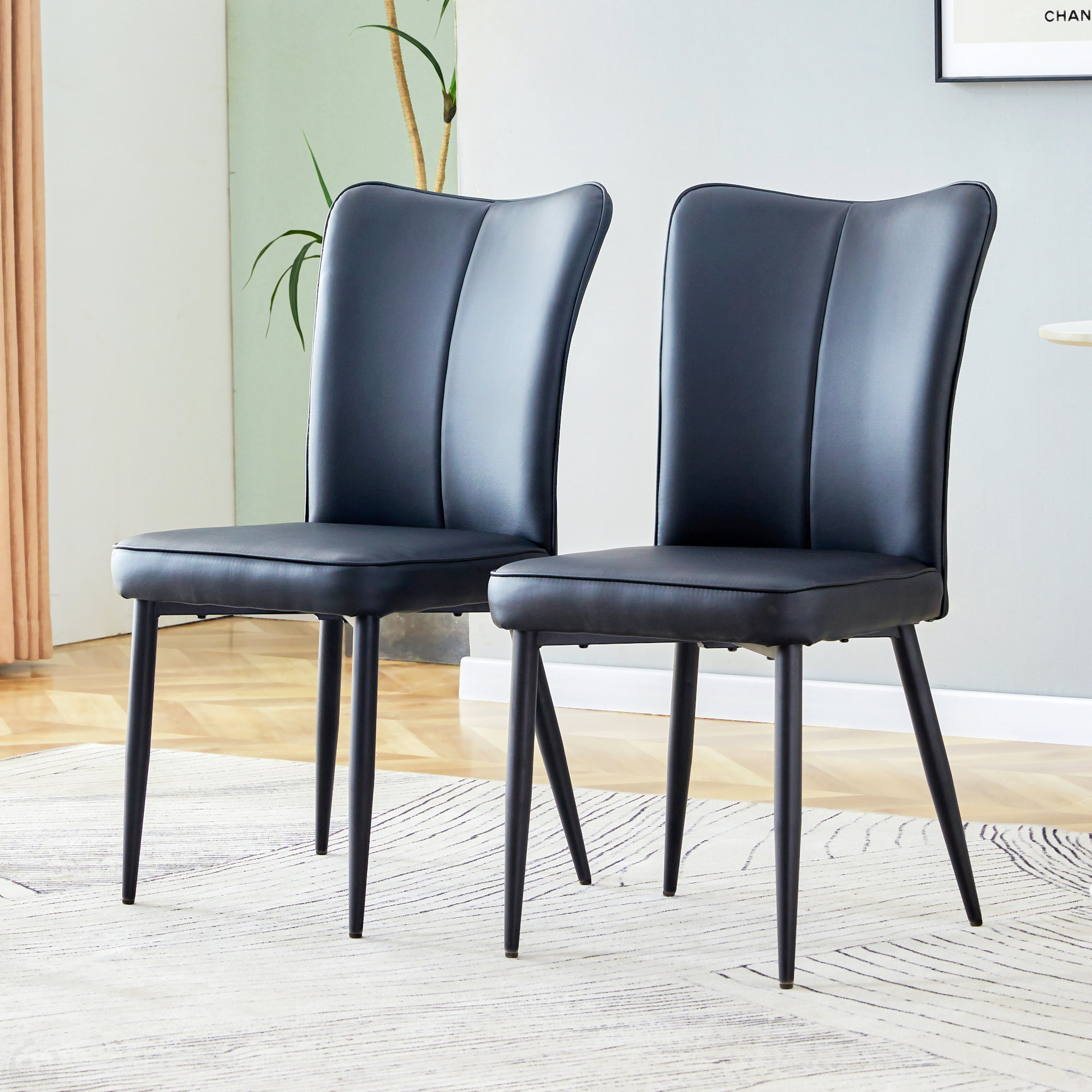 View of George Oliver Modern Minimalist Dining Chairs - Wayfair Canada