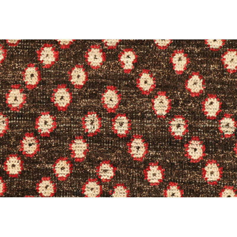 Burano Hand Knotted Wool Floral Area Rug, Rectangle 9' x 12'