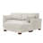 Maelina 3 - Piece Upholstered Sea Salt Grey Corduroy Modular Sectional Sofa with Pillow Back and Removable Ottoman-946834235