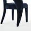 Chaises de salle à manger contemporaines en chenille bleu foncé de 2 pièces, évidé, structure en fer, performance à coût élevé pour une pièce confortable et simple, idéale-2138345935