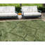 Tapis extérieur lavable floral 10 pi x 14 pi vert olive et vert artichaut