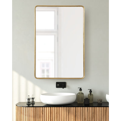 Caskill Framed Radius Rectangle Wall Mirror