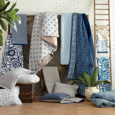 Japiko Cotton Blend Geometric Sham Set