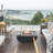 Jaymie 34" Outdoor Concrete Fire Table 50,000 BTU - Includes Lava Rocks & PVC Cover-63059653-63059704