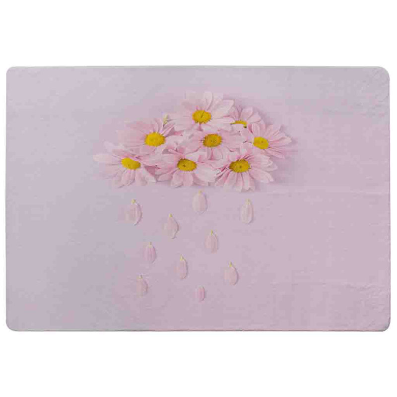 Minesh Floral Area Rug, Rectangle 80 x 150cm 