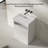 Monblari 24" X 18" Solid Surface Bathroom Pedestal Sink Matte White-132419412