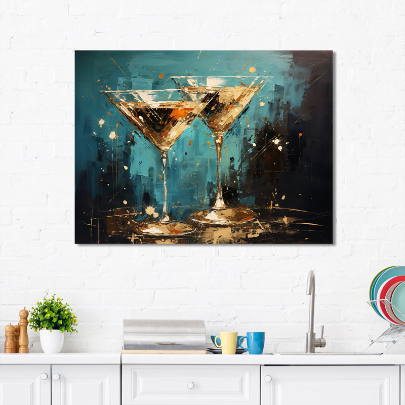 Cocktail Espresso Martini Euphoria II - Art mural cocktails, H 16 po x l 32 po x P 1 po
