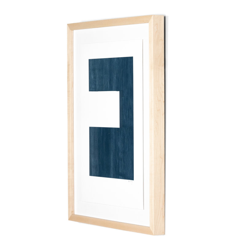 Negative III In Blue Painting by The Holly Collective, 40" H x 30" W x 2.5" D