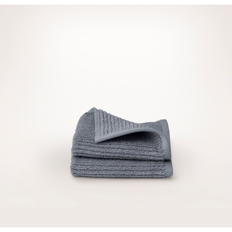 Turkish Ribbed Washcloth Set, Mineral